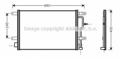 AVA QUALITY COOLING ai5194 -  Конденсатор, кондиционер